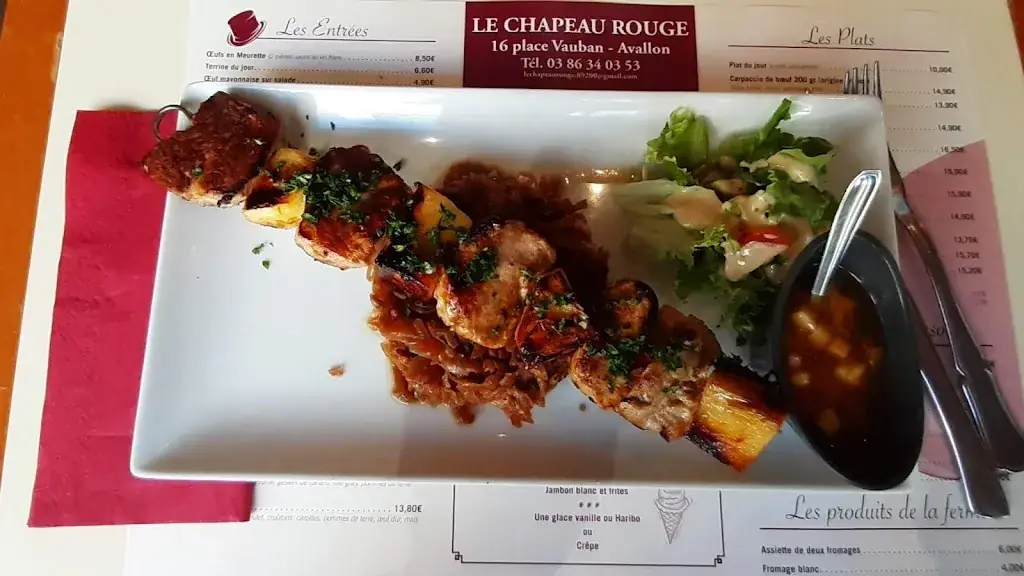 Menu_Le Chapeau Rouge_Avallon_image_3