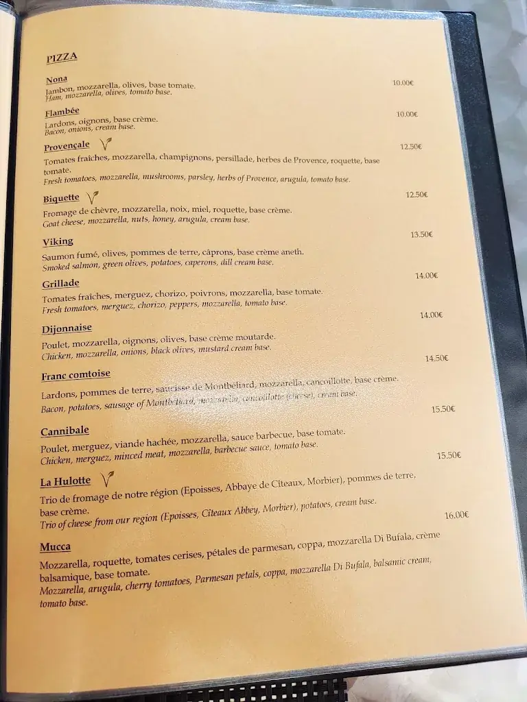 Menu_La Hulotte - Restaurant Bèze_Bèze_image_1