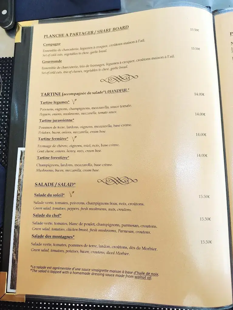 Menu_La Hulotte - Restaurant Bèze_Bèze_image_2
