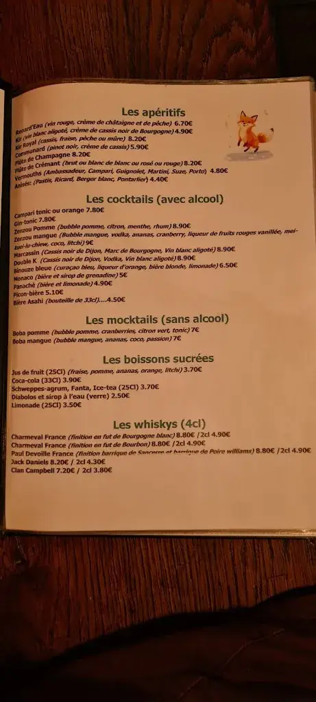 Menu_Auberge le Renard'Eau_Bèze_image_2