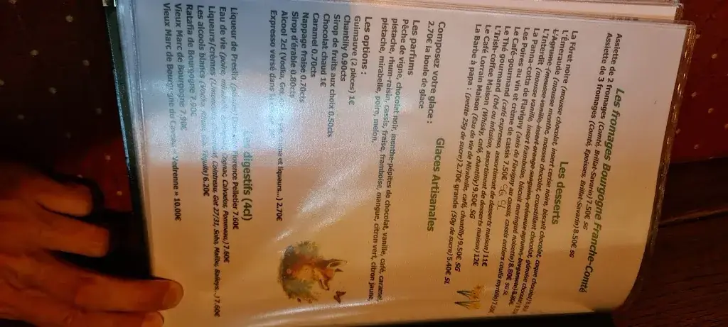 Menu_Auberge le Renard'Eau_Bèze_image_3