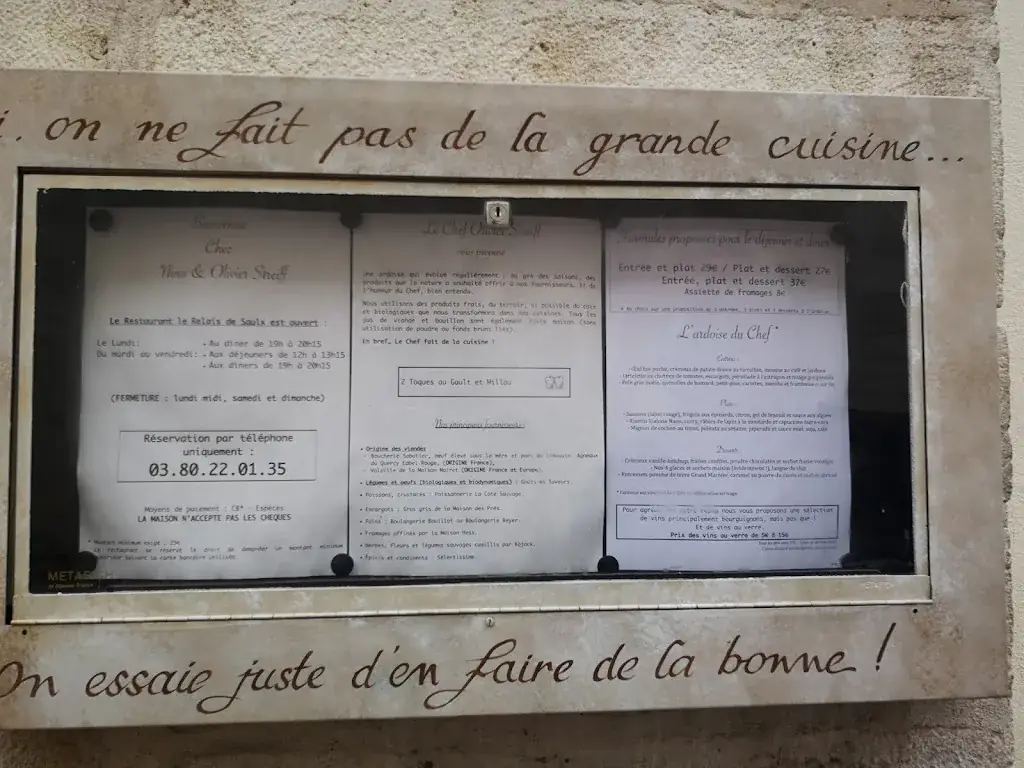 Menu_Le Relais de Saulx_Beaune_image_2