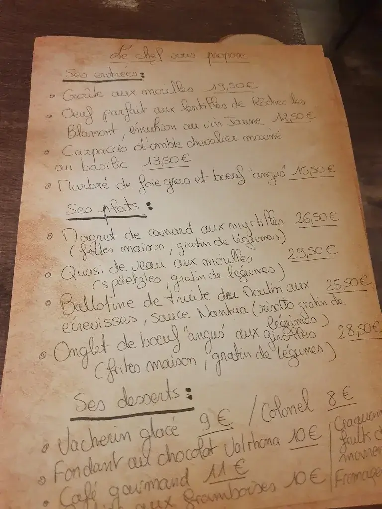 Menu_L'Auberge de la Tante Arie_Blamont_immagine_4
