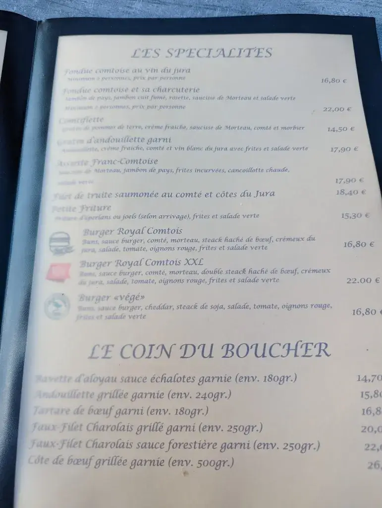 Menu_Restaurant Brasserie Le Jura_Bletterans_image_2