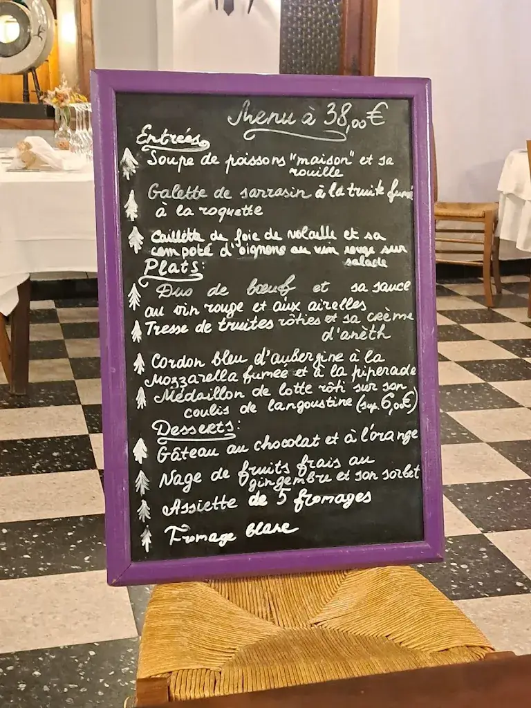 Menu_Restaurant Auberge LES GENTIANES_Poizat-Lalleyriat_immagine_4