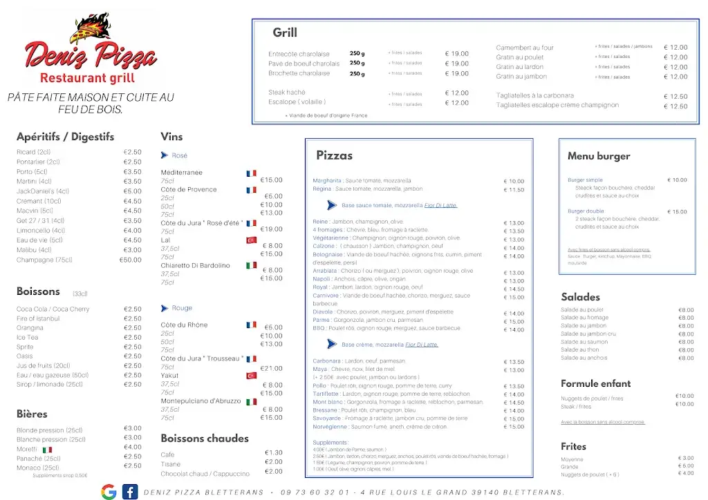 Menu_DENIZ PIZZA GRILL_Bletterans_image_1