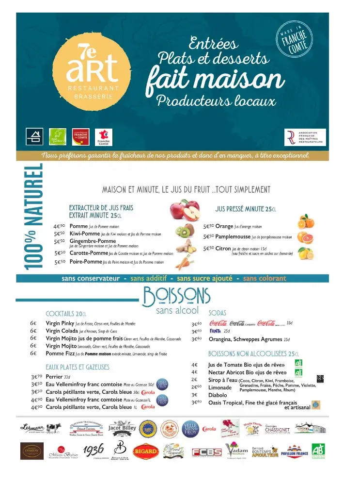 Menu_Brasserie Du 7ème Art_Audincourt_image_4