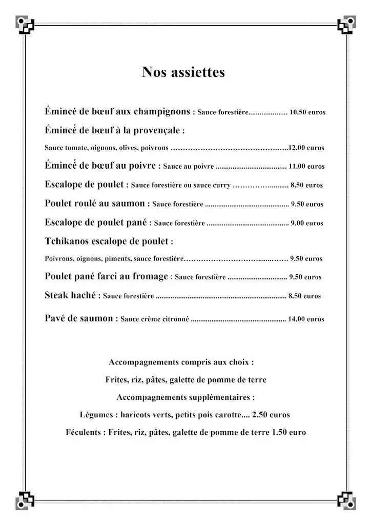Menu_Restaurant Le Feeling_Audincourt_image_3