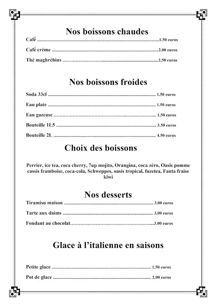 Menu_Restaurant Le Feeling_Audincourt_image_4