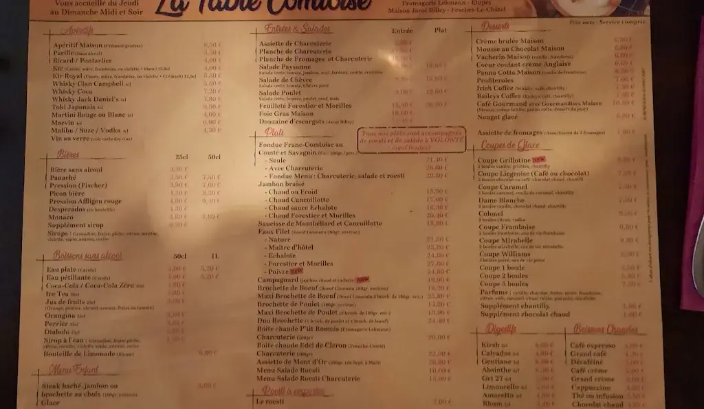Menu_La Table Comtoise_Étupes_image_4