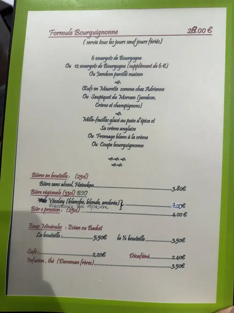 Menu_Restaurant Le Chateaubriant_Autun_image_4