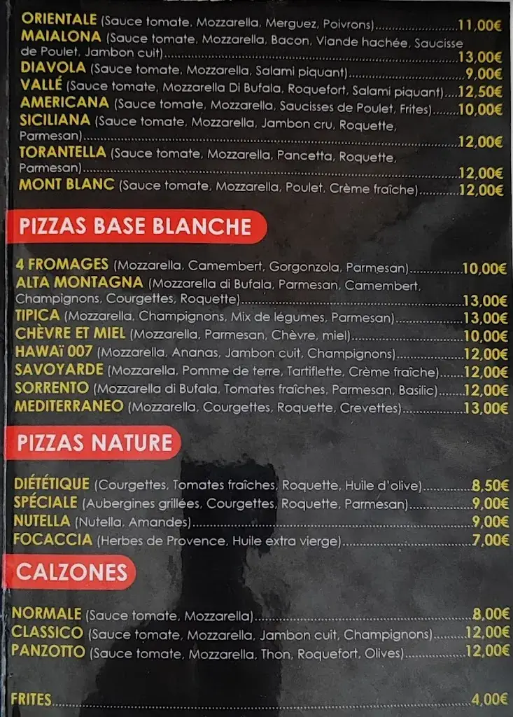 Menu_Arcobaleno pizza italiana_Oyonnax_image_1