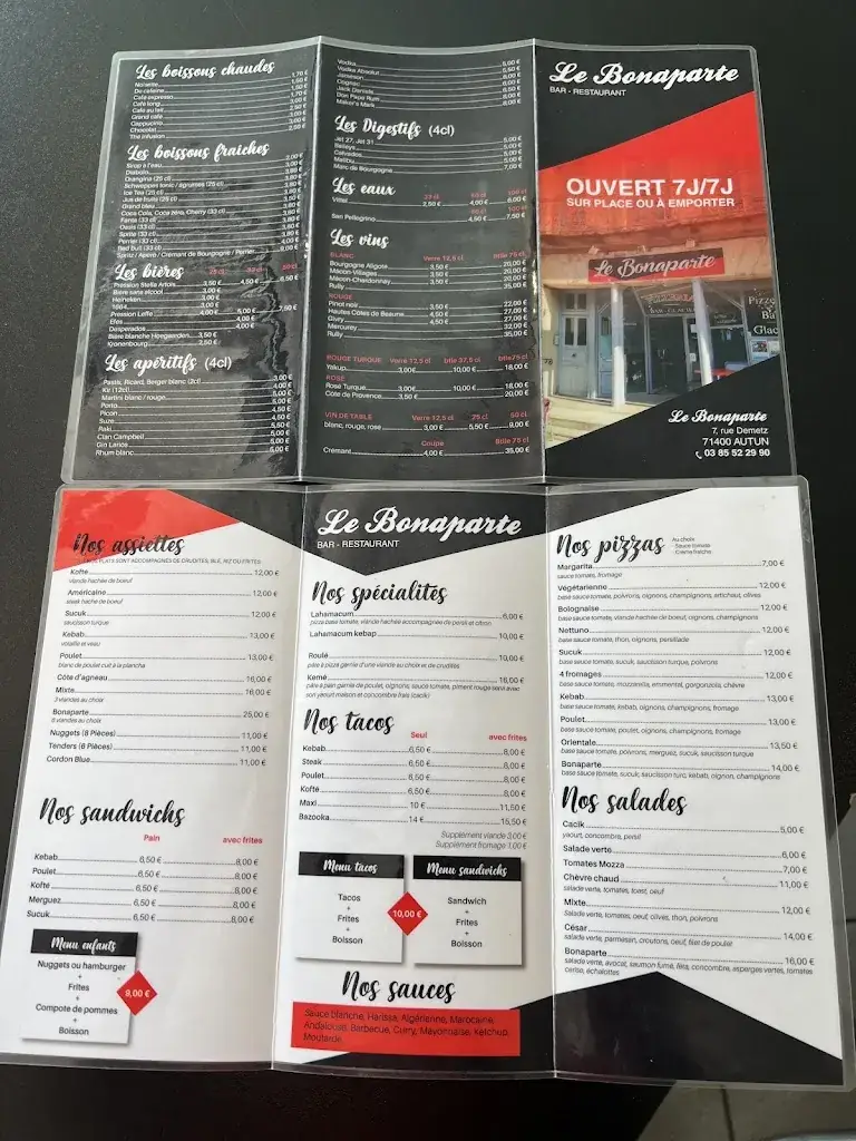 Menu_Le Bonaparte_Autun_image_1
