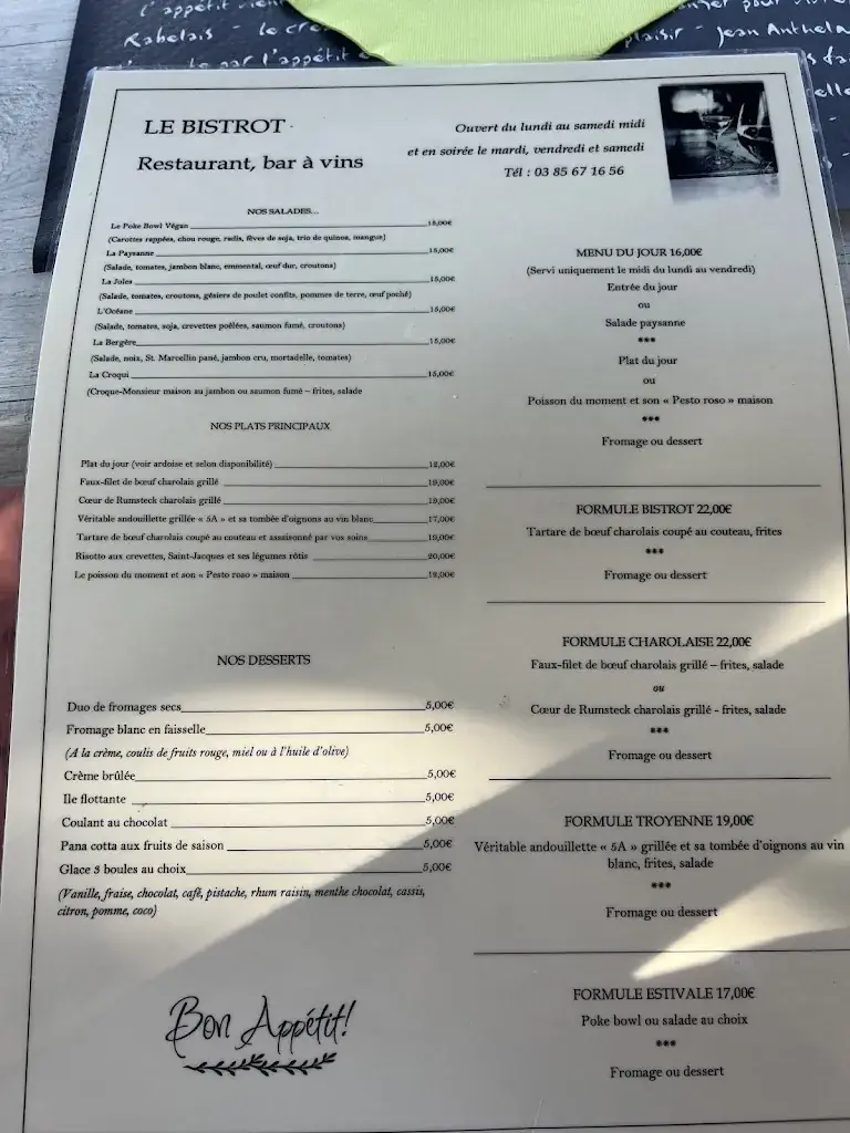 Menu_Sarl Le Bistrot_Montceau-les-Mines_immagine_2
