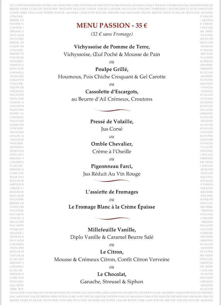 Menu_Auberge de Gourdon - Saone et Loire _Gourdon_image_1