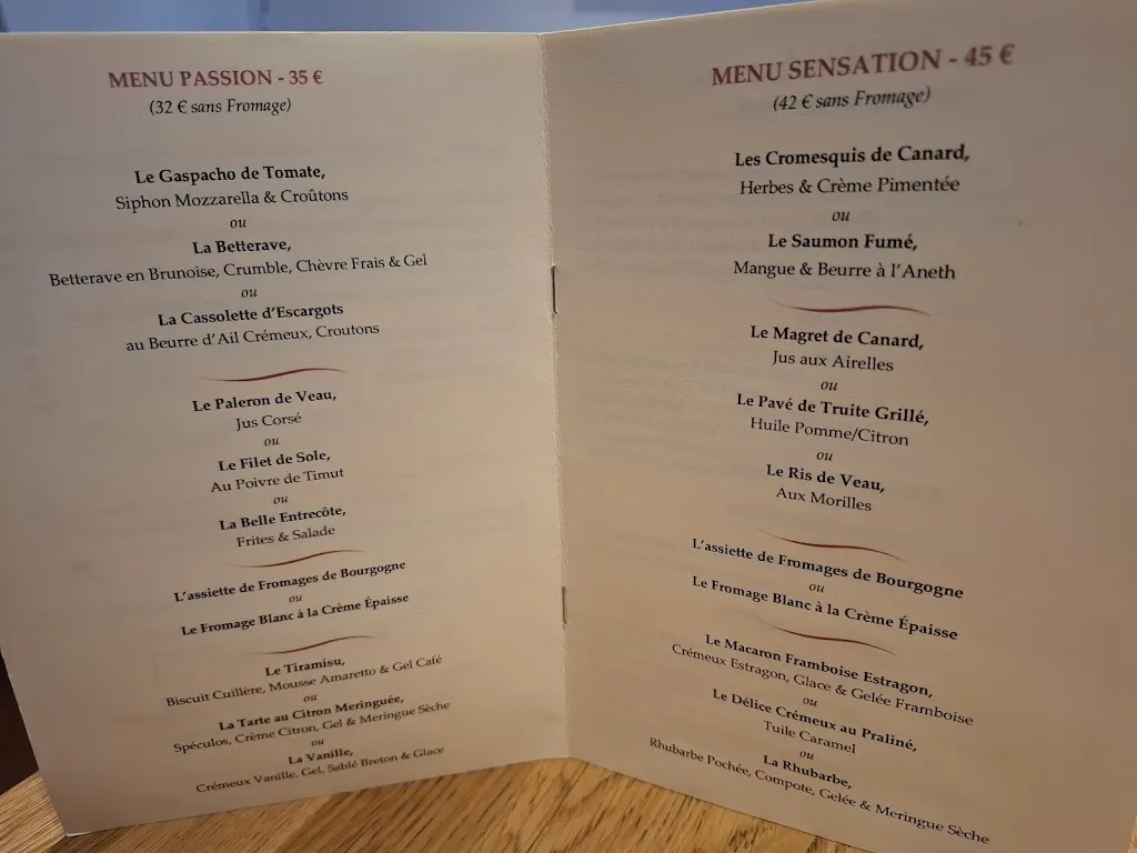 Menu_Auberge de Gourdon - Saone et Loire _Gourdon_image_4