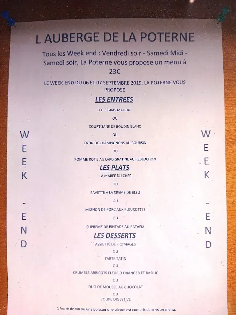 Menu_Auberge de la Poterne_Brienon-sur-Armançon_image_3