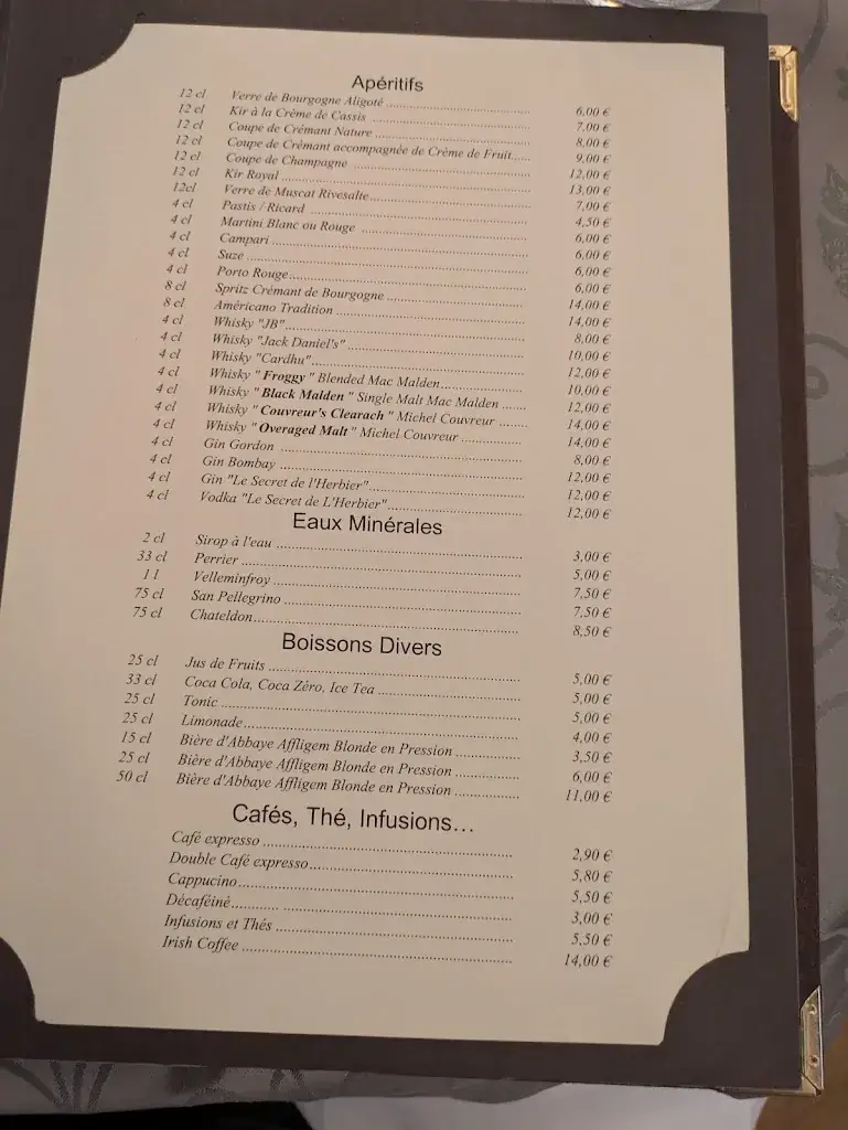 Menu_Le Caveau des Arches_Beaune_image_2