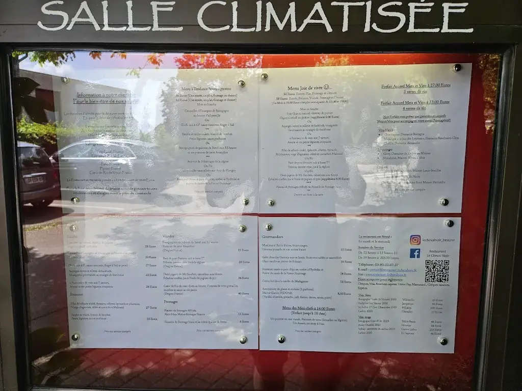 Menu_Restaurant le cheval Noir_Beaune_immagine_3