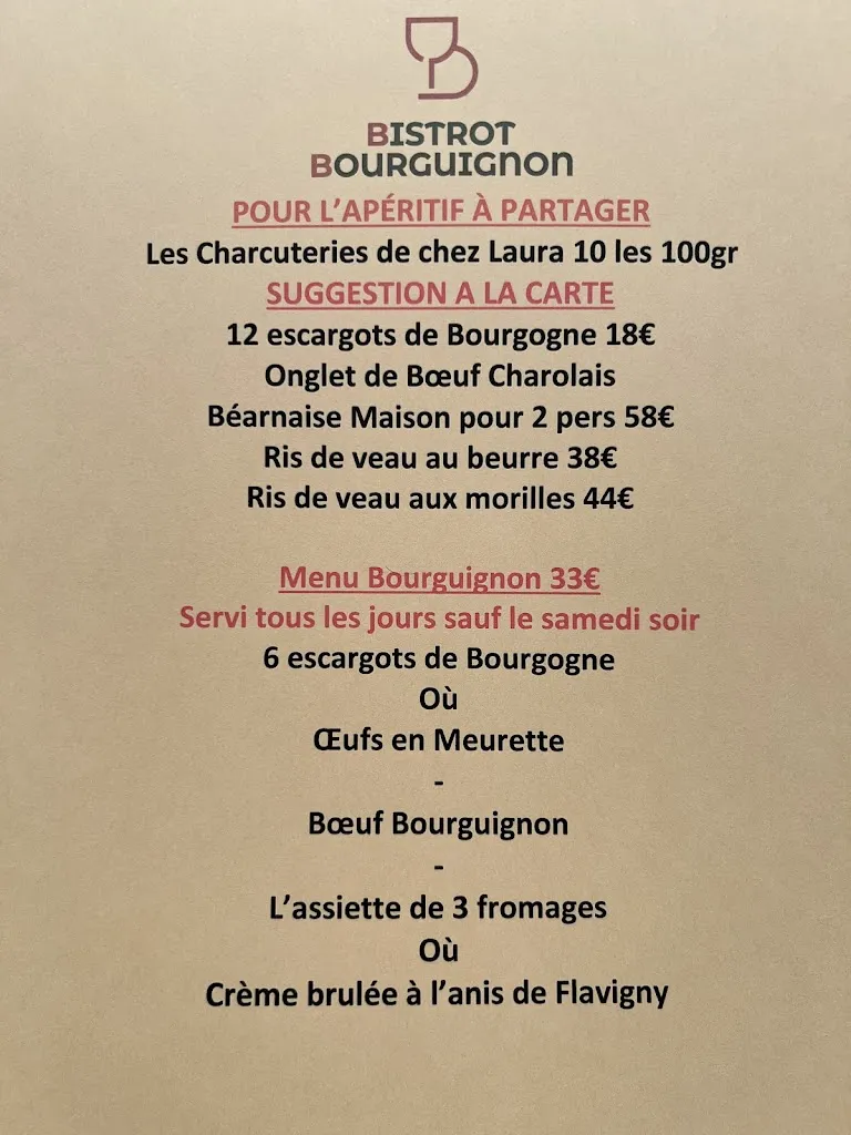 Menu_Le Bistrot Bourguignon_Beaune_image_2