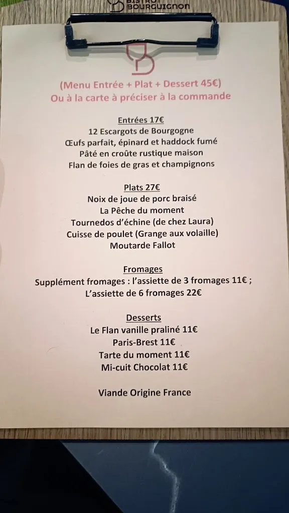 Menu_Le Bistrot Bourguignon_Beaune_image_3