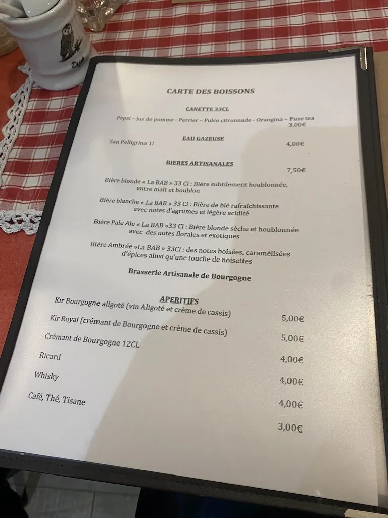 Menu_La Petite Taverne_Beaune_image_1