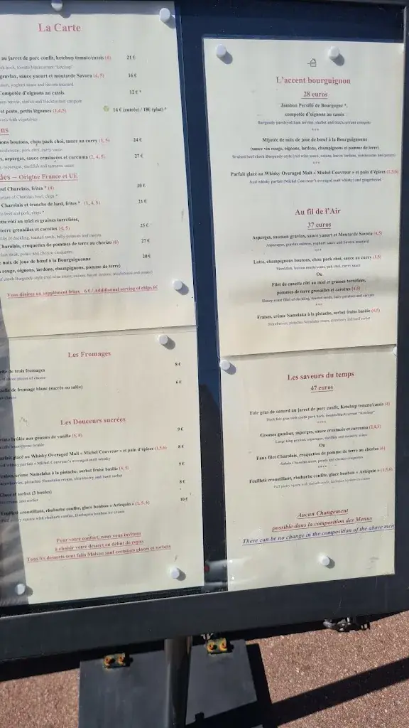 Menu_Restaurant L'Air du Temps_Beaune_image_1