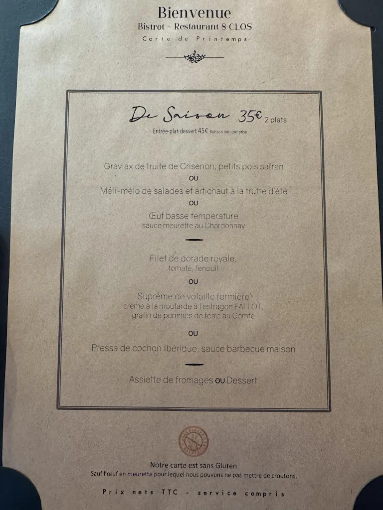 Menu_Bistrot - Restaurant 8CLOS_Beaune_image_3