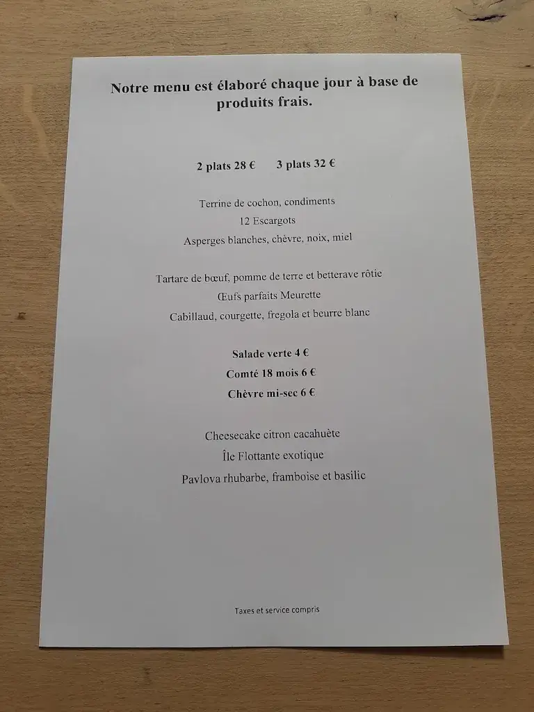 Menü_Le Maufoux Chablis_Chablis_Bild_1