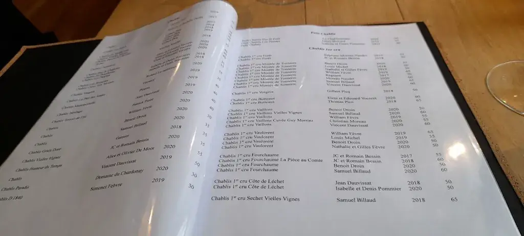 Menü_Le Maufoux Chablis_Chablis_Bild_2