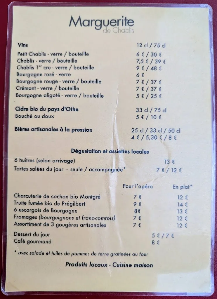Menu_Marguerite de Chablis_Chablis_image_4