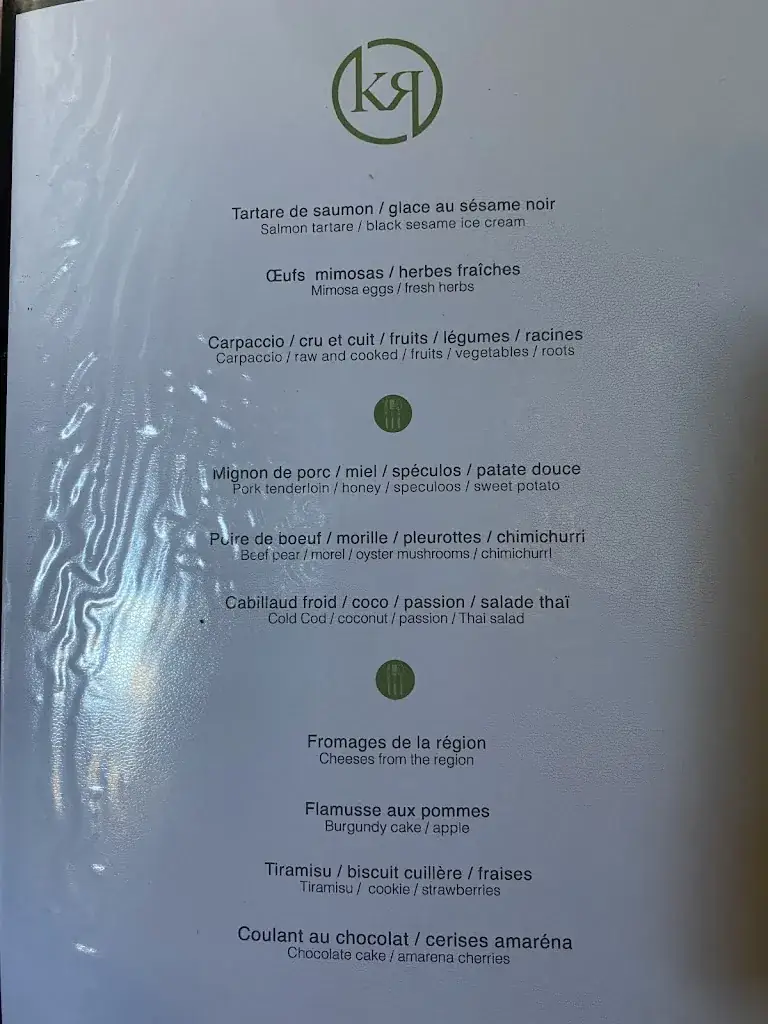 Menu_Kimm & Ridge. | Restaurant_Chablis_image_4
