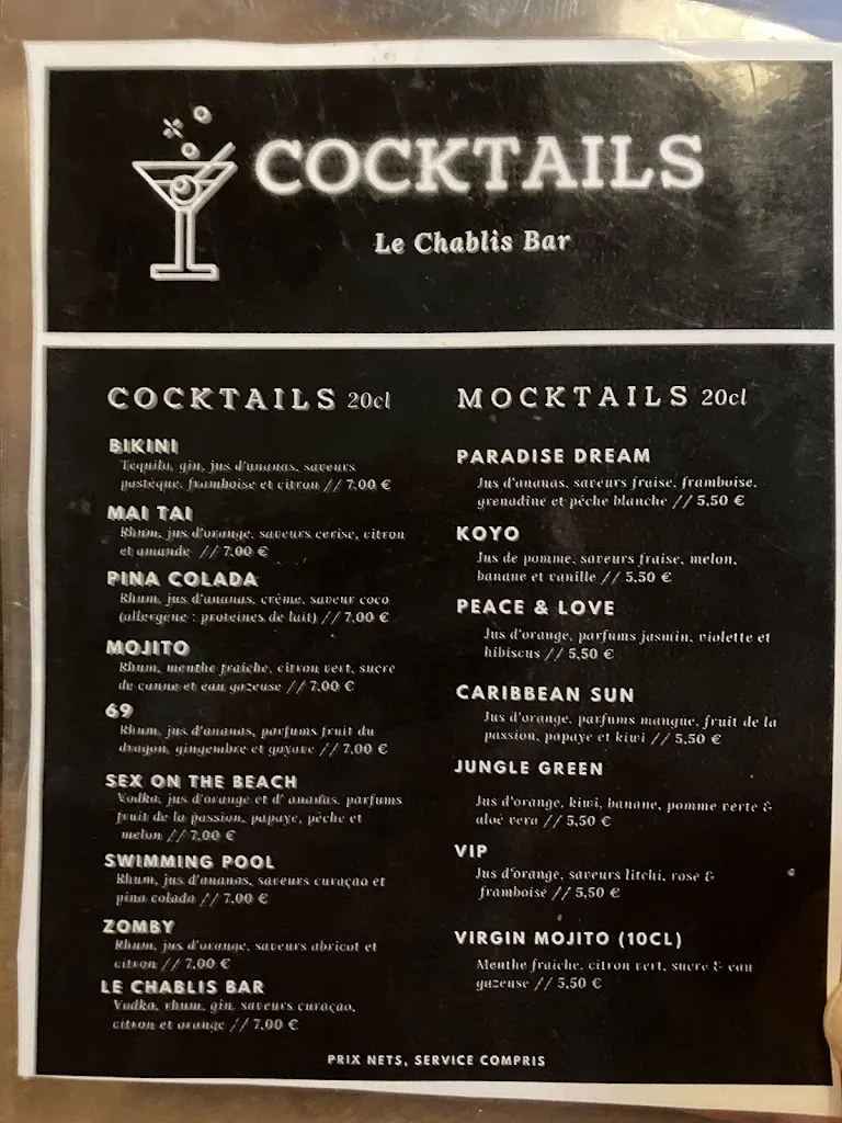 Menu_Chablis Bar_Chablis_immagine_1