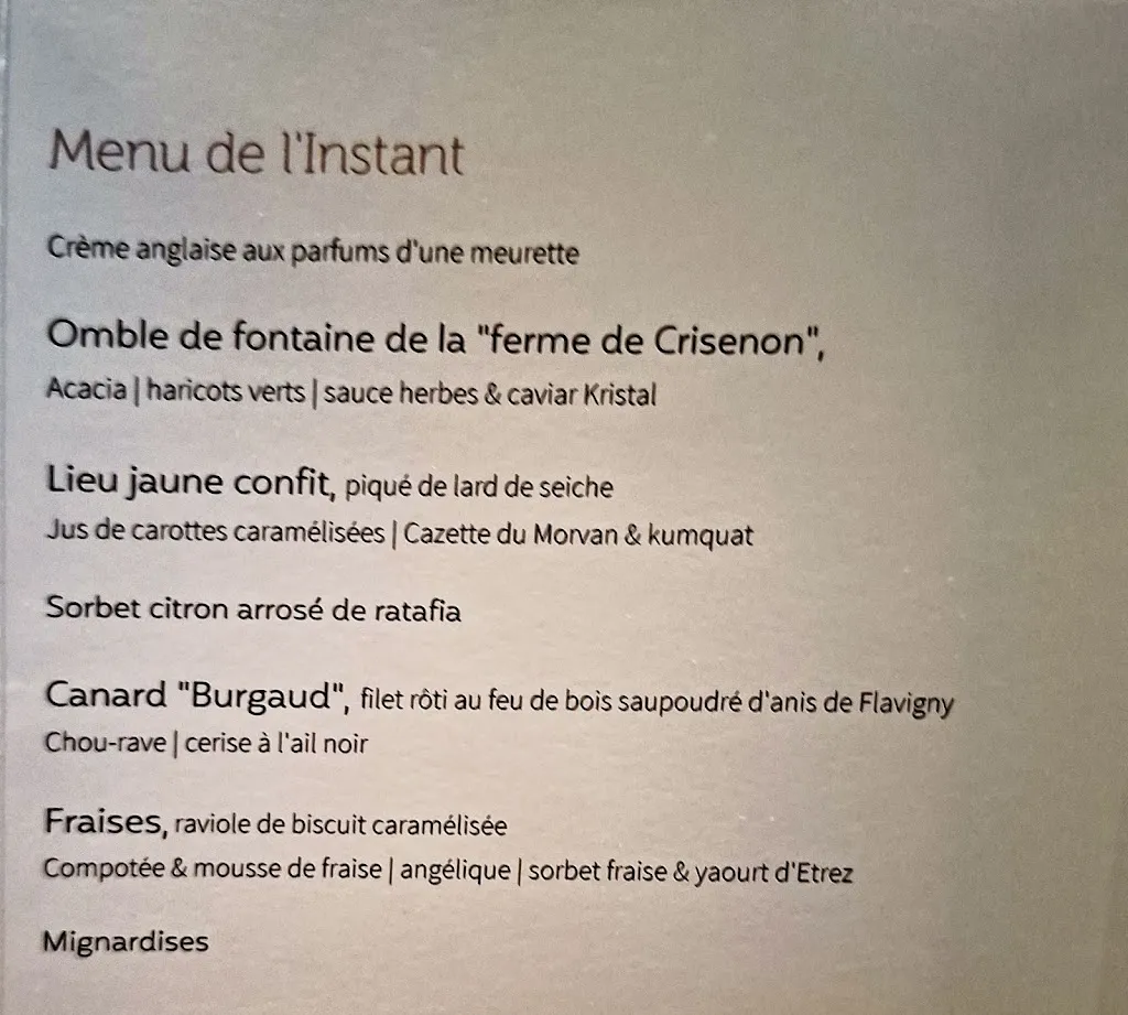 Menu_Maison Lameloise_Chagny_image_1