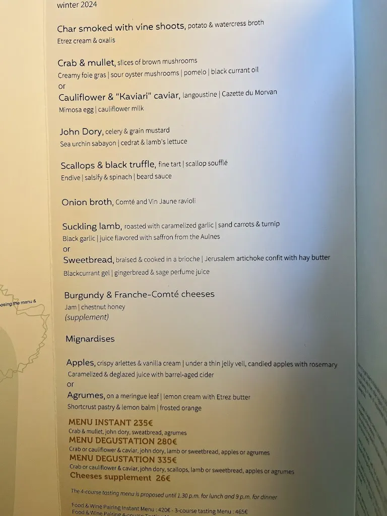 Menu_Maison Lameloise_Chagny_image_4