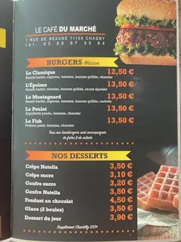 Menu_Café du marché | Bar & Restaurant Chagny_Chagny_image_3