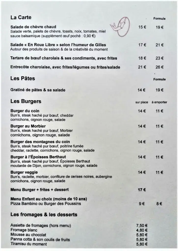 Menu_Pizzeria En Roue Libre_Chagny_immagine_2