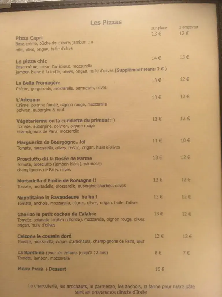Menu_Pizzeria En Roue Libre_Chagny_immagine_3
