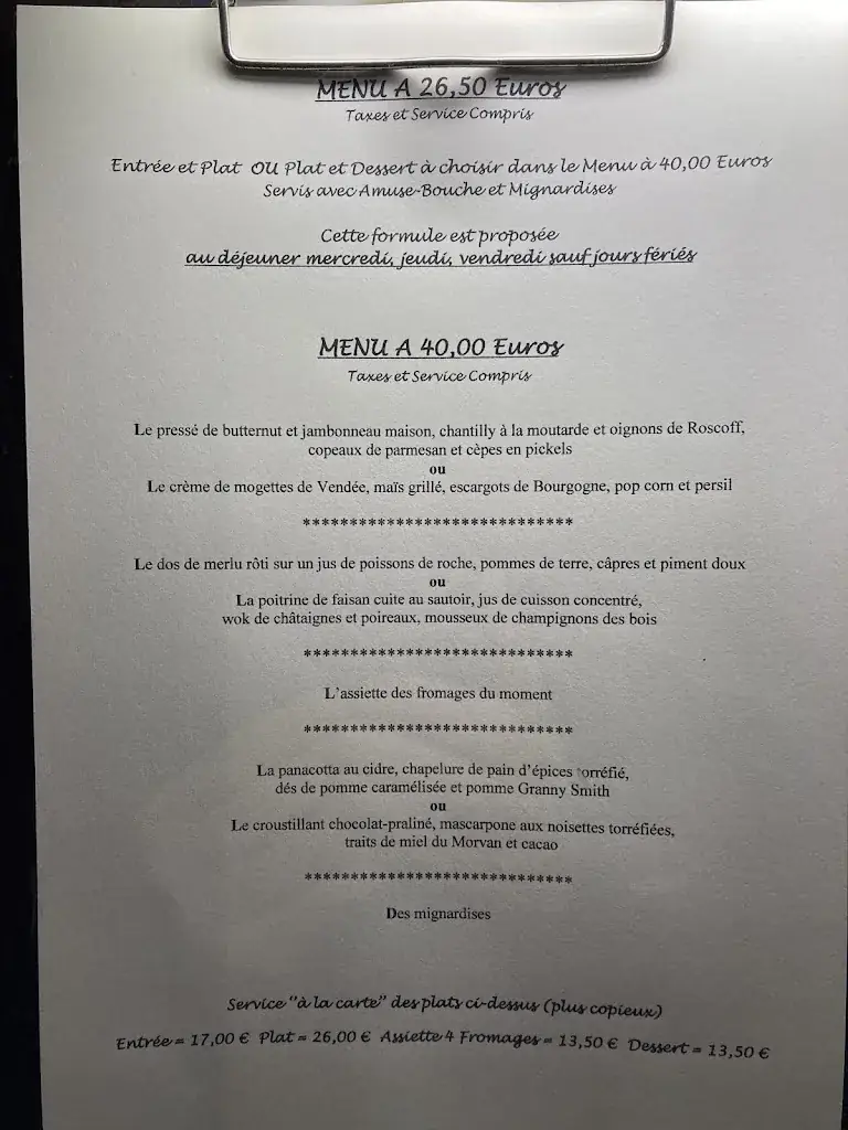 Menu_Restaurant Jean-Michel Couron_Nevers_image_1