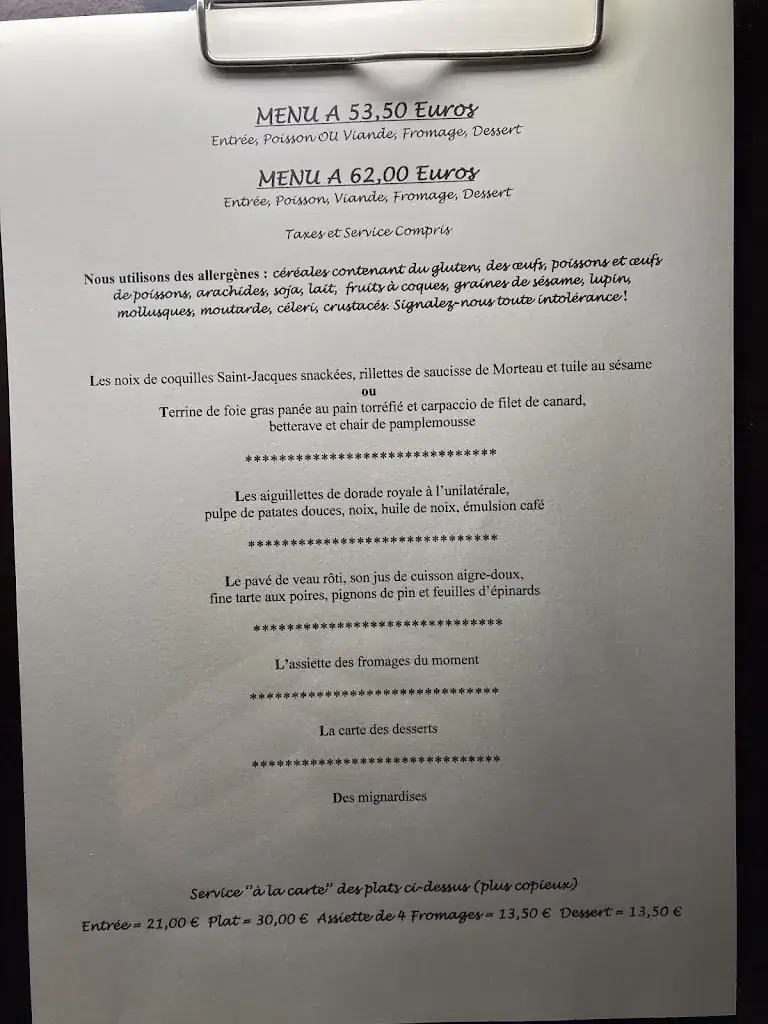 Menu_Restaurant Jean-Michel Couron_Nevers_image_2