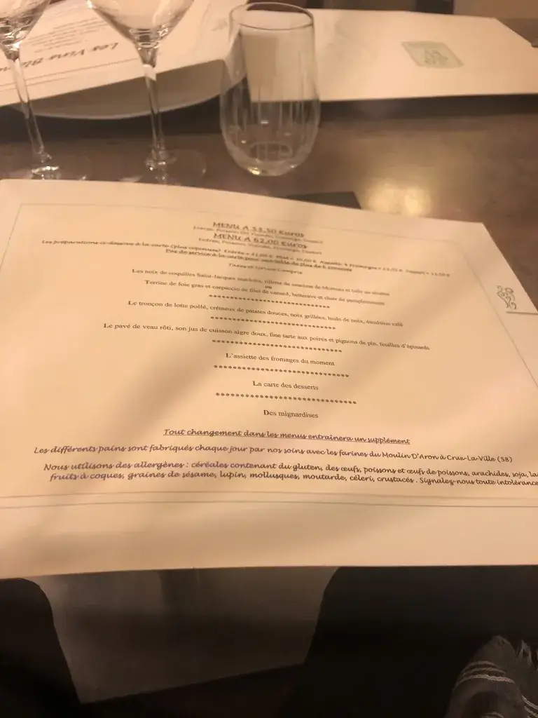 Menu_Restaurant Jean-Michel Couron_Nevers_image_4