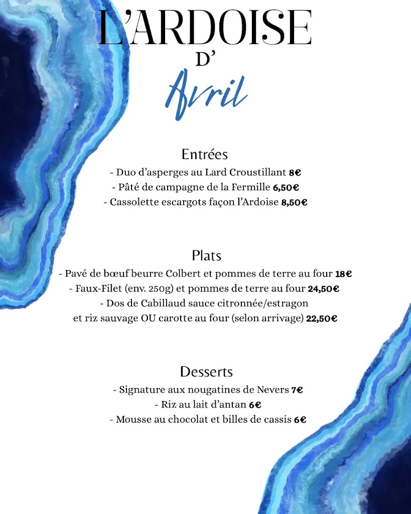 Menü_L’ARDOISE_Nevers_Bild_1