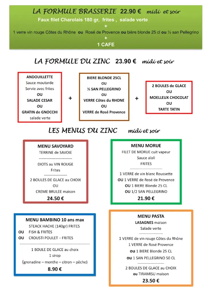 Menu_Brasserie Le Zinc_Bassens_image_1