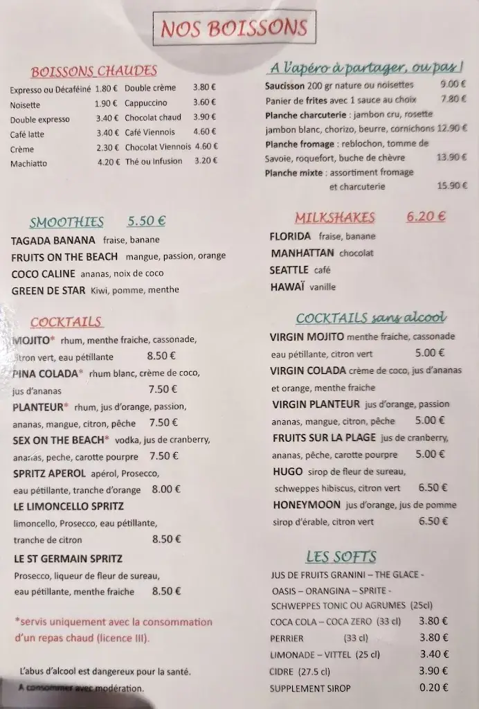 Menu_Brasserie Le Zinc_Bassens_image_4