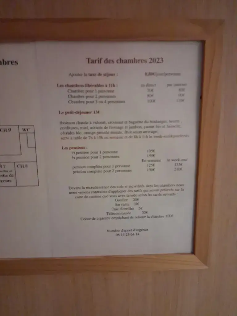 Hôtel restaurant la Poularde_Louhans_menu_image_1