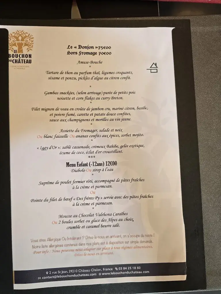 Menu_Le Bouchon du Chateau_Château-Chalon_image_1