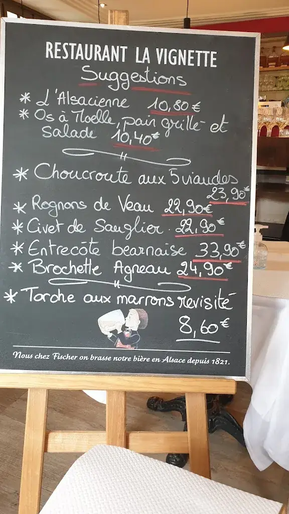 Menu_Restaurant La Vignette_Châtenois_immagine_2