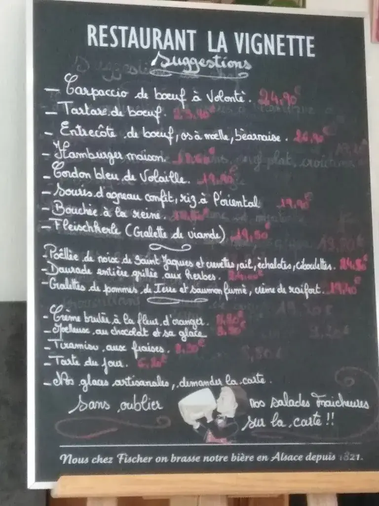 Menu_Restaurant La Vignette_Châtenois_immagine_4