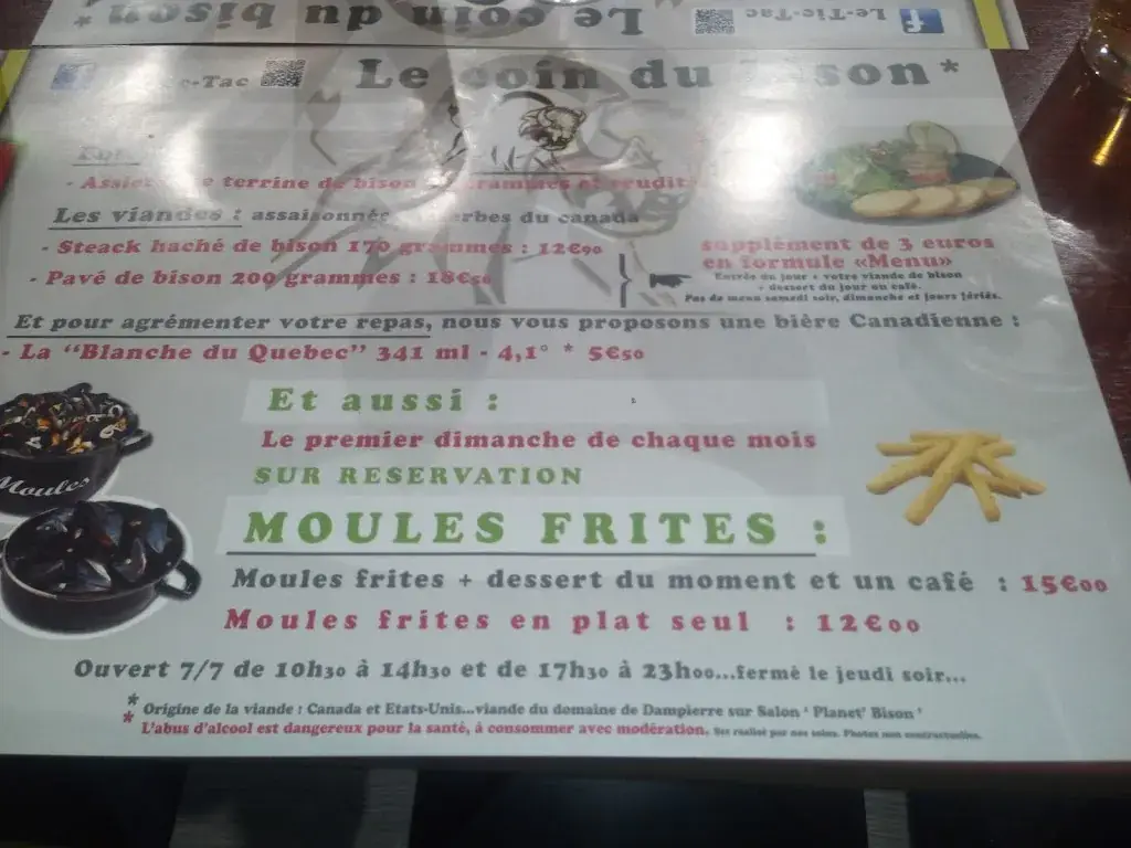 Menu_Le Tic Tac devenu l'entre deux_Châtenois-les-Forges_image_1