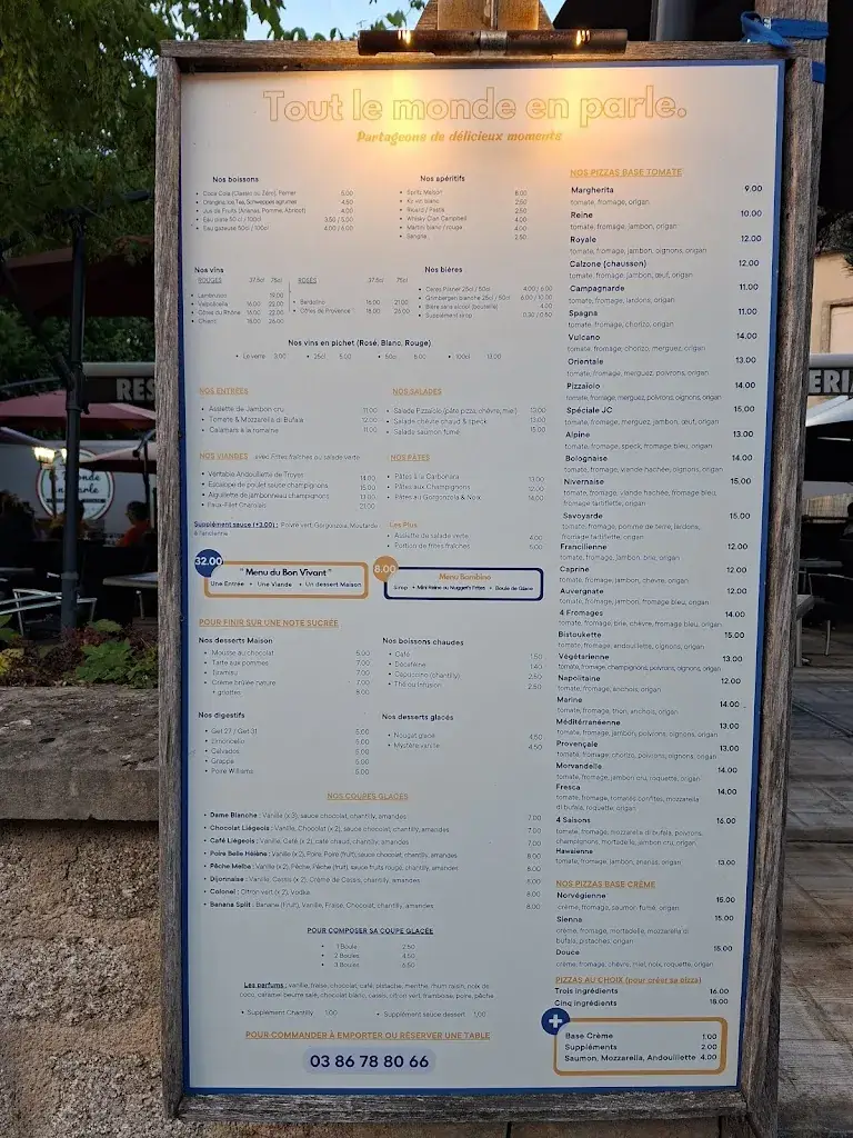 Menu_Tout le monde en parle - Restaurant / Pizzeria__image_2